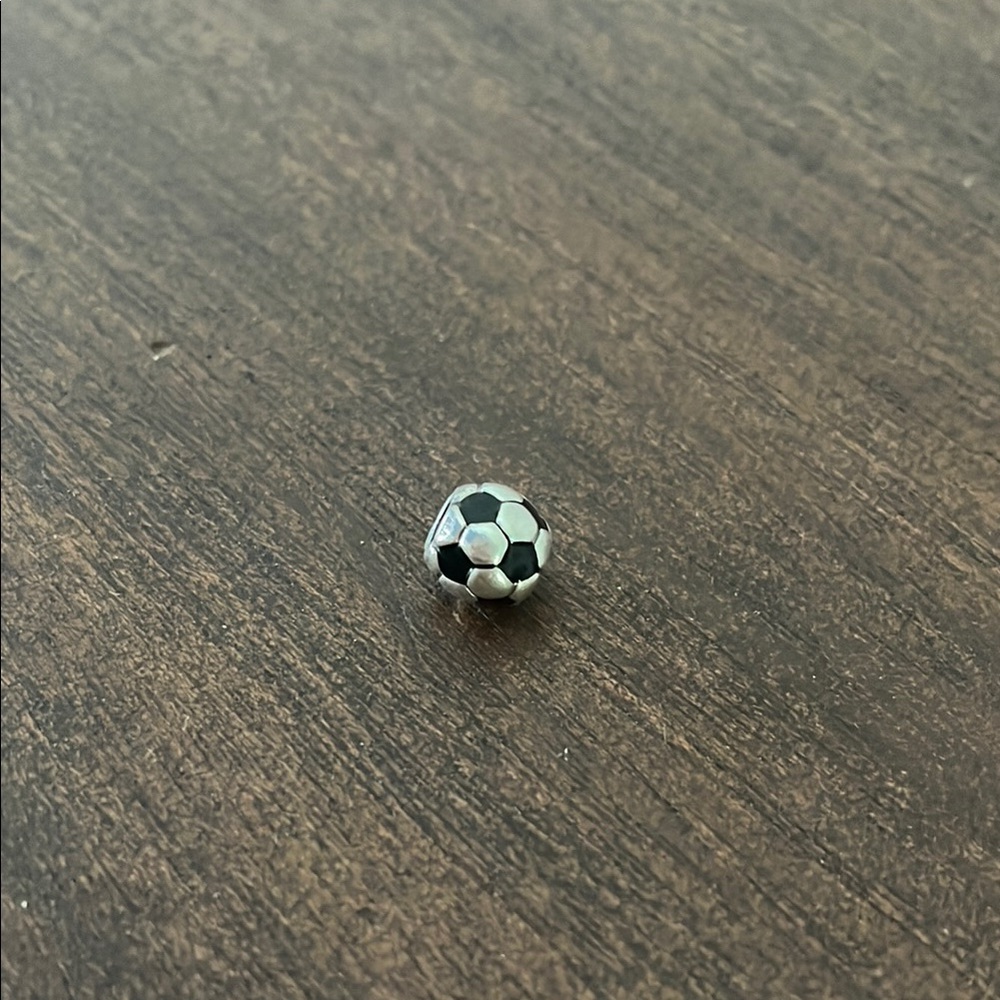 Soccer Ball Charm Bead